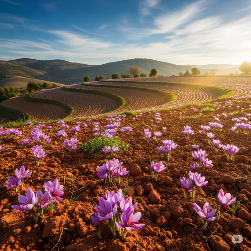 ویژگی های زمین مناسب کشت زعفران